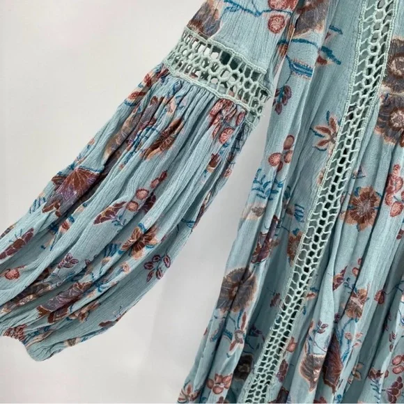 Free People Just the Two of Us Floral Boho Dress/Tunic Xsmall - Picture 5 of 9